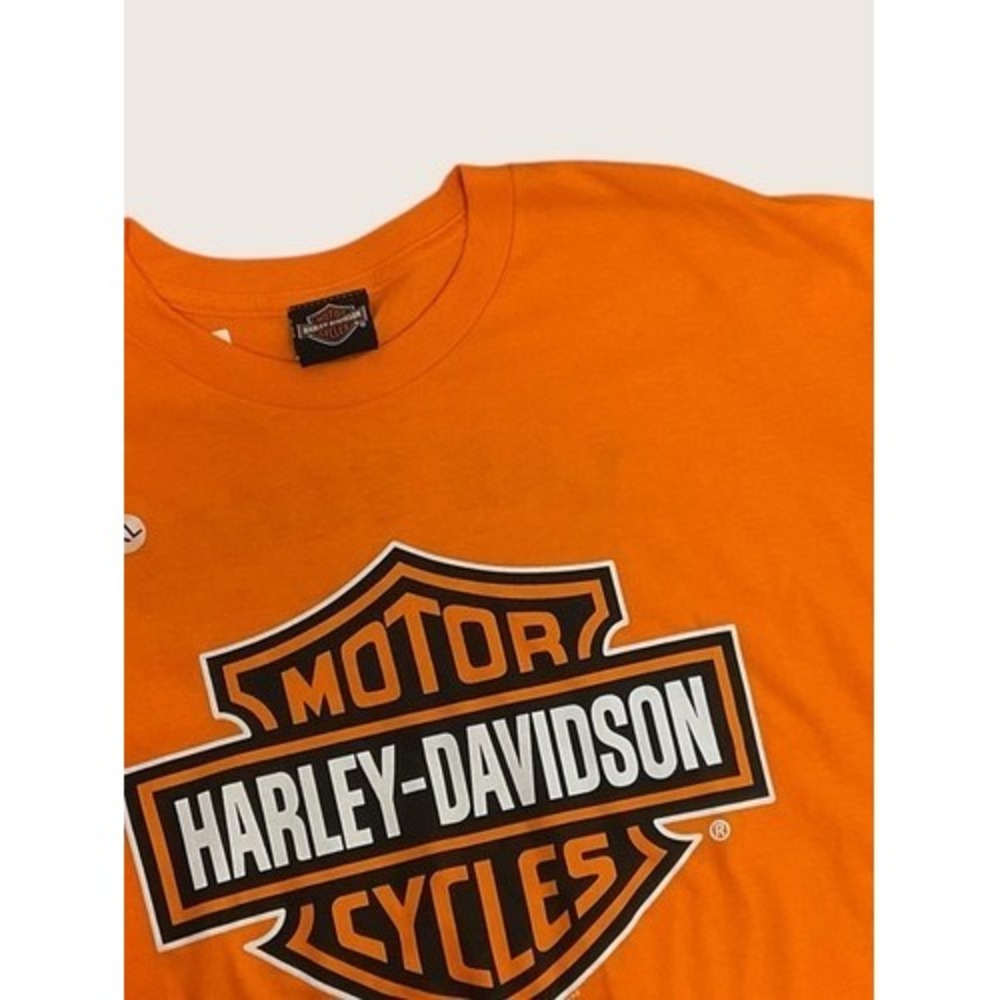 NWOT Harley-Davidson Orange LAS VEGAS Nevada Logo Short Sl T-Shirt Men XL Mexico